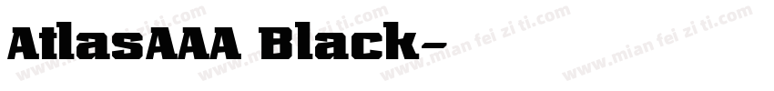 AtlasAAA Black字体转换